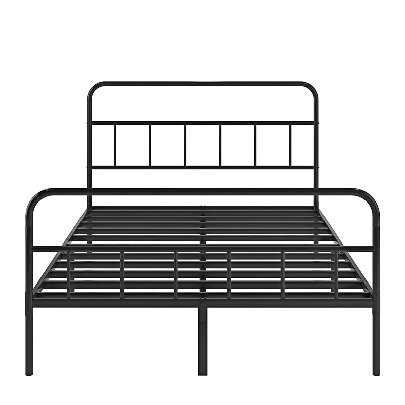 Huddleson Bed Metal Platform Bed frame, Queen