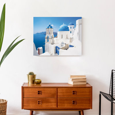Santorini Buildings 3 - Photographie sur toile tendue
