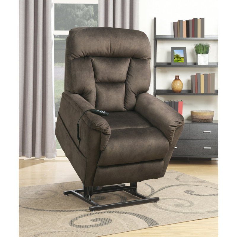 Fauteuil inclinable électrique lève-personne standard de 35 po de largeur Fitzmaurice, Brun pâle