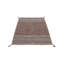 Azizi Striped Hand Woven Cotton Brown Rug-1585515597