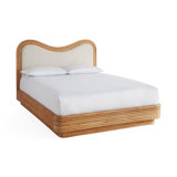 Riviera Upholstered Queen Scalloped Bed