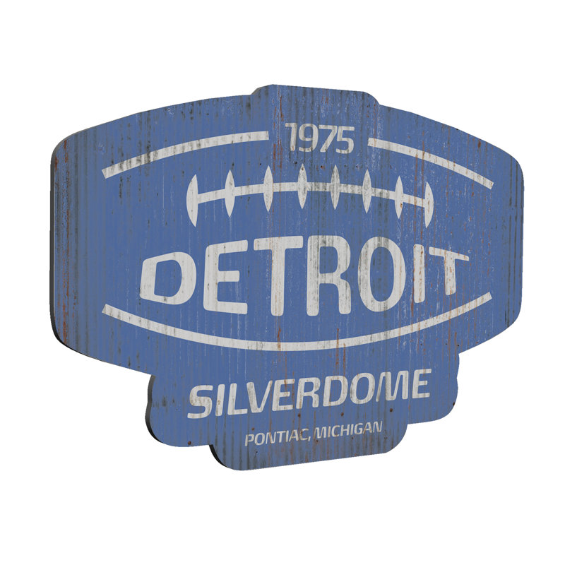 Pontiac Silverdome, impression sur métal