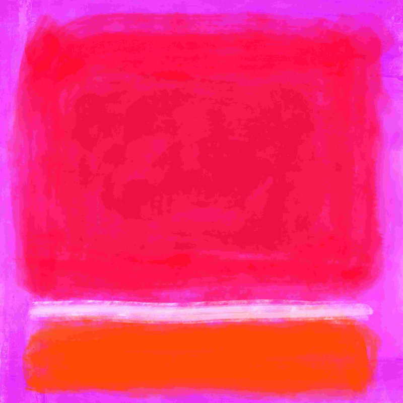Rothko Inspired Photo Frame - Wrapped Canvas Painting, 30" H x 30" W  