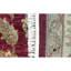 Tapis rouge et beige noué à la main de haute qualité