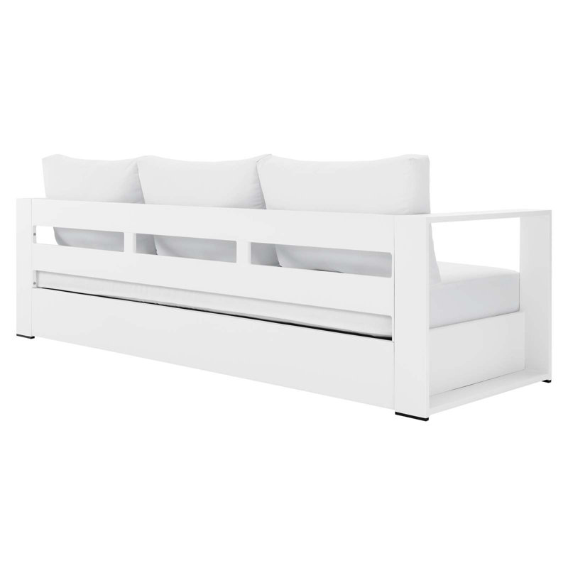 Tahoe White Powder-Coated Aluminum 3-Piece Outdoor Patio Set