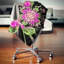Fleur fractale parfaite en rose et vert - coussin à imprimé floral-30719934-30719938