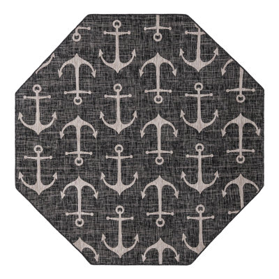 Tapis gris anthracite intérieur / extérieur Glidden