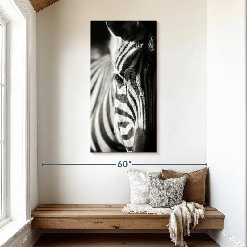 Zebra Details, 48" H x 24" W