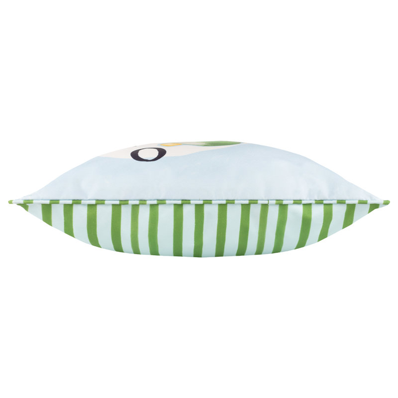 Mediterranean Indoor / Outdoor Striped Square Cushion Cover