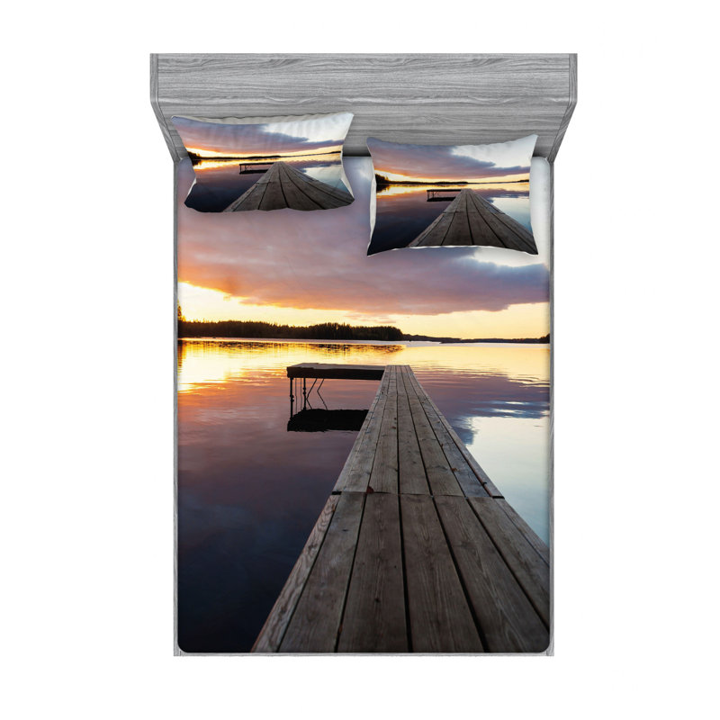 Ensemble de draps Serenity, Ensemble de drap pour grand lit avec drap-housse