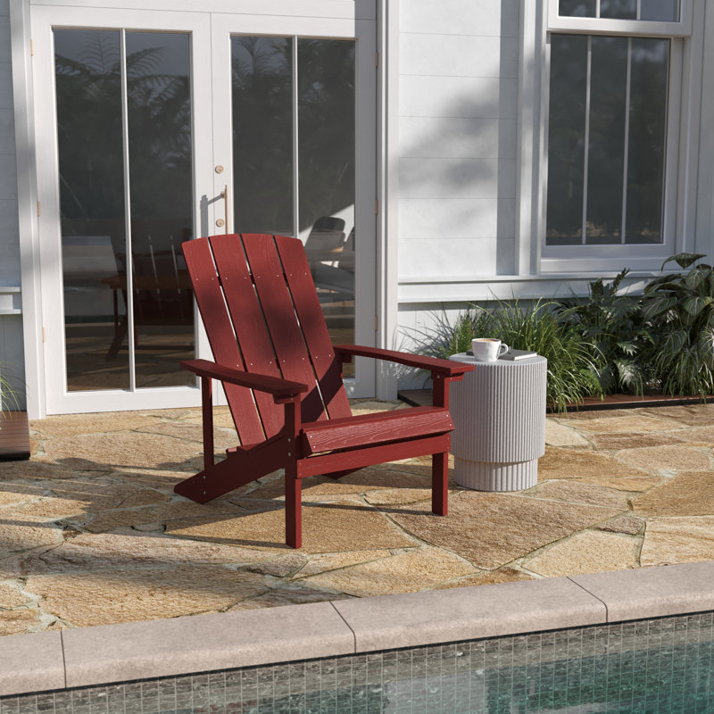 Chaise Adirondack Bayfield, Rouge