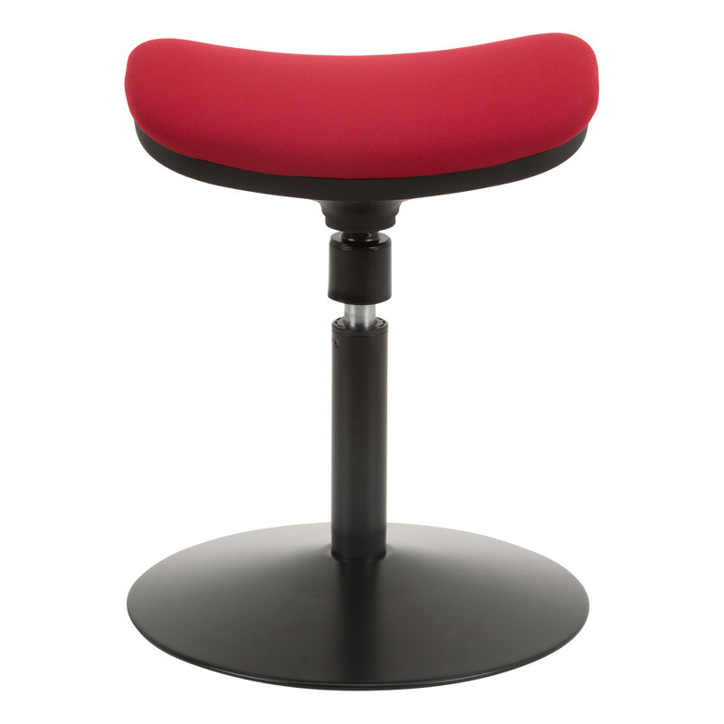 Tabouret pivotant assis-debout Roxane, Rouge