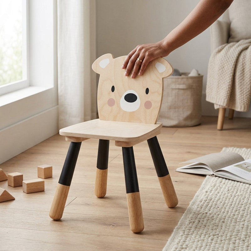 Kids 11'' Wood Desk Or Activity Chair Desk / Activity Chair and Ottoman