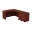 Bureau en forme de L à l'avant gauche avec 2 piédestaux mobiles Series C-13777424-13777429