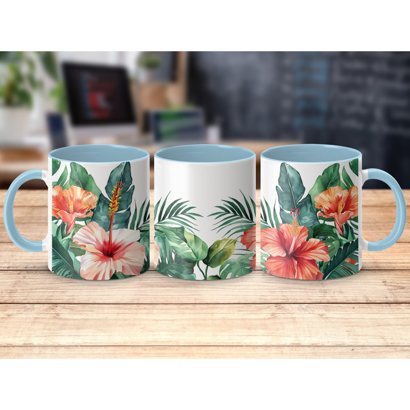 Ceramic Coffee Mug, Light Blue