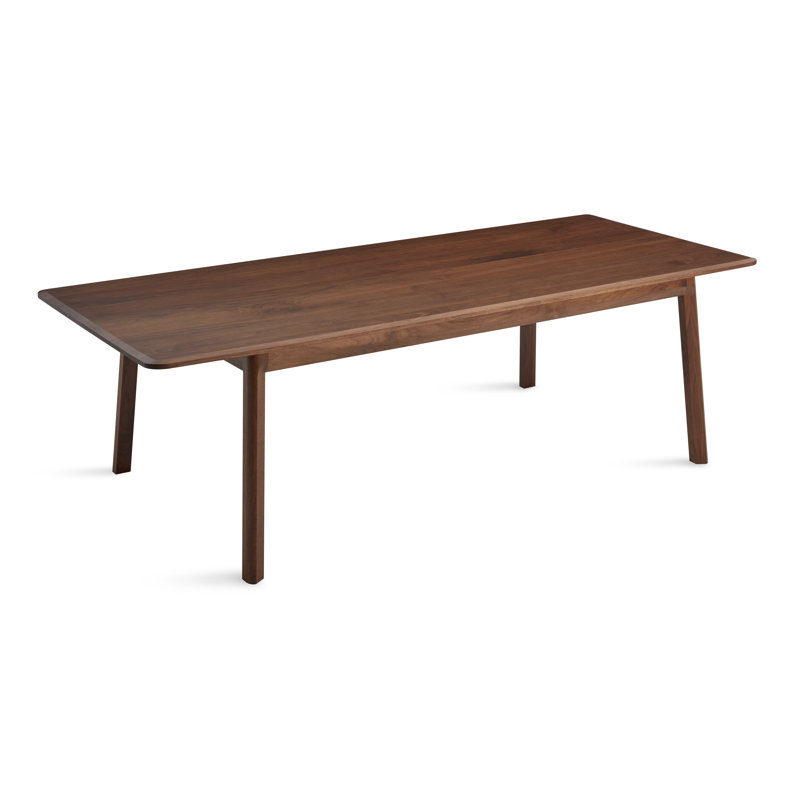 Keeps Solid Wood Dining Table, Walnut, 42" W x 100" L