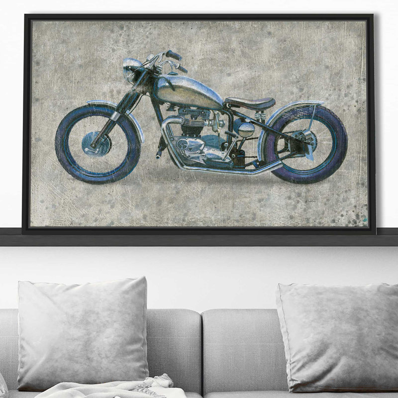 «Lets Roll II Grunge», impression, Cadre flottant noir, H 39,5 po x l 63,5 po x P 2 po