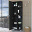 Armoire à linge Los Angeles, miroir, cinq tablettes