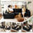 96" Sectional Couches for Living Room Cloud Couch Sofa with L-Shape Upholstered Boneless Couchs Modern Modular Sectional Couch with Chaise-1892291651-1892291653