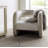 Fauteuil d'appoint CC en cascade de polyester de 74,93 cm de large
