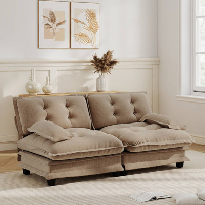 Upholstered Chenille Comfy Cloud Sofa