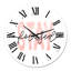 Restez concentré en citation rose et noire - Horloge murale moderne-59913083