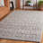 Tugrul Hand Woven Wool/Pet Wool/Cotton Geometric Rug in Gray-1581861119