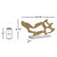 Sculpture abstraite Pepita Golden Drift