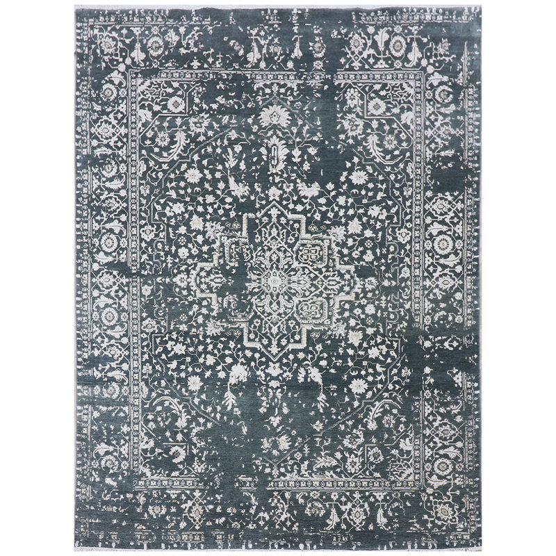 Wool Oriental Indoor Rug, Rectangle 9' x 12'