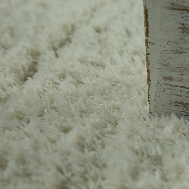 Keaton Solid Colour Shag Area Rug, Rectangle 120 x 170cm