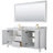 72 " W Freestanding Standard Free Standing Single Double Vanity Bathroom Vanity With Carrara Marble Top with Mirror-97900764-97900761-97900767