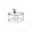 Table basse ronde en verre trempé 32,3 po