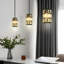 Mini luminaire suspendu moderne en cristal 3Pack