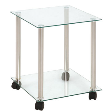 Ashwood Glass Top End Table