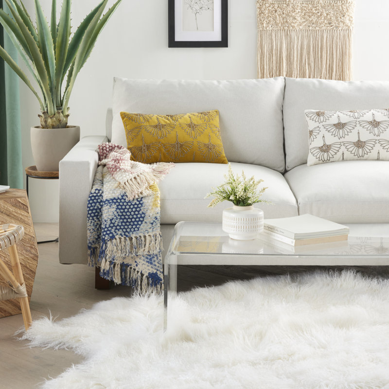 Sequined Throw Pillow, Gold