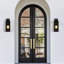 Applique murale 1 lumière intérieur / extérieur moderne noir mat Liam