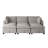 Somerdale Modern 6-Piece Armless Pit Sectional Sofa With Square Arm-1539212352