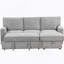 Canapé-lit modulaire Upholstery avec espace de rangement, port USB, 2 porte-gobelets