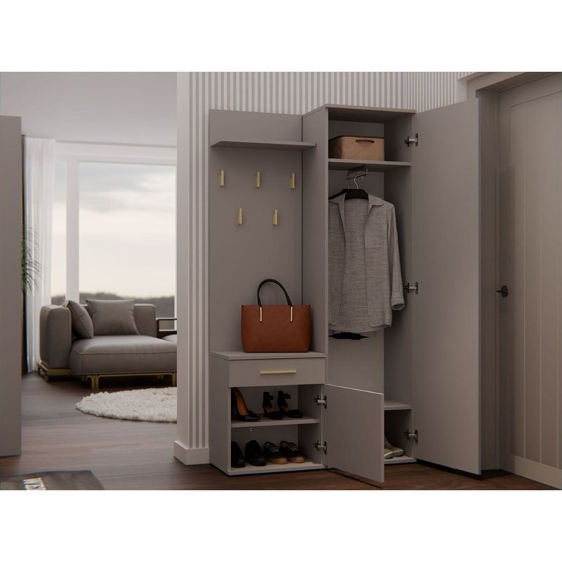 Hall Tree 100cm Wide, Grey