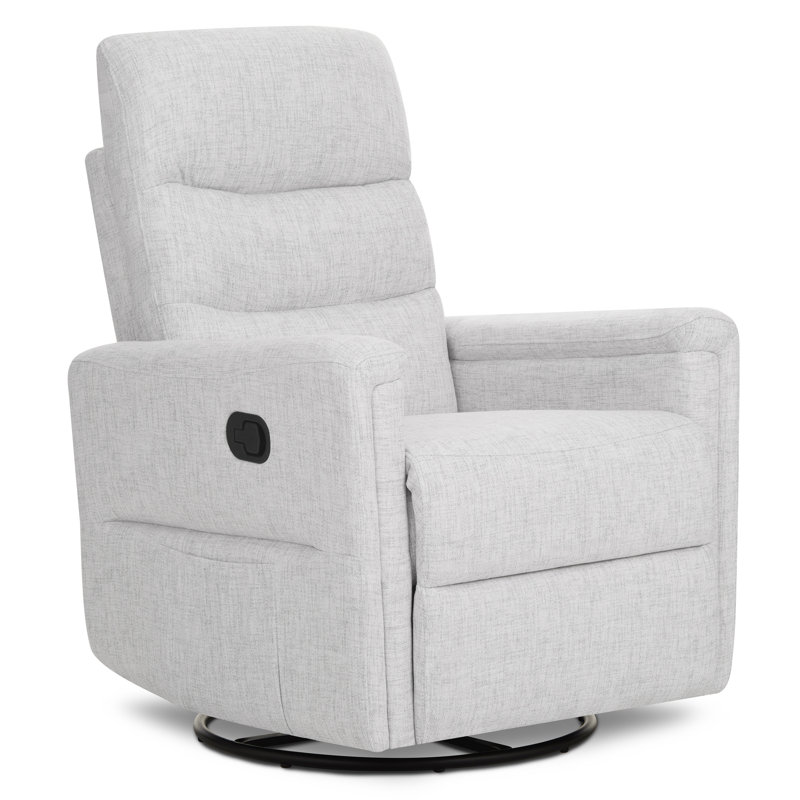 Fauteuil inclinable manuel Peyton, Mélange de polyester gris brouillard