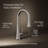 Tone Single Handle Pull Down Kitchen Sink Faucet with Three-Function Pull Down Sprayer-55233606