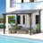 Aluminum Pergola with Canopy-90611260-95168563