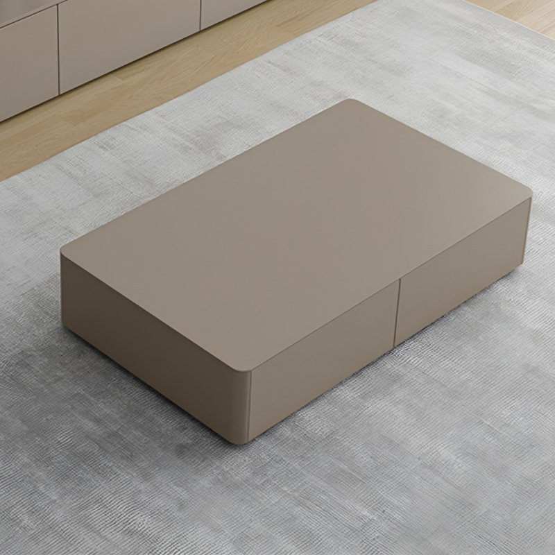 Eco-Friendly Solid Wood Multi-Layer Coffee Table, 13.78" H x 47.24" L x 23.62" W