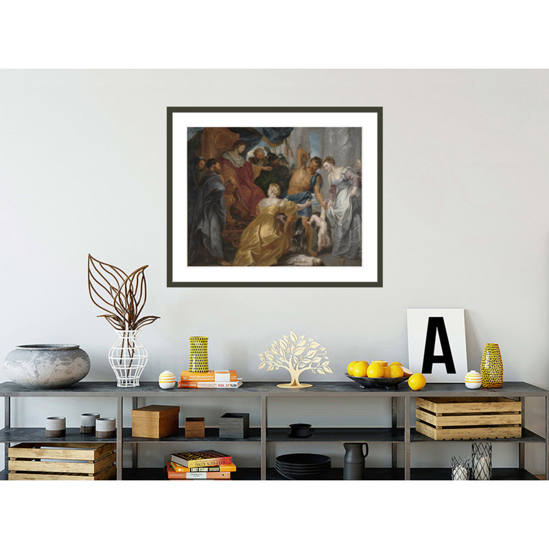 «The Judgement of Solomon» par Peter Paul Rubens, impression giclée encadrée, H 33,5 po x l 40,12 po