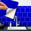 Metallic Self Adhesive Tile Stickers 15cm W x 15cm L PVC-1792946189