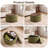 Modern Round Storage Ottoman with Half-half Split Wooden Tray-1910933237-1910933234