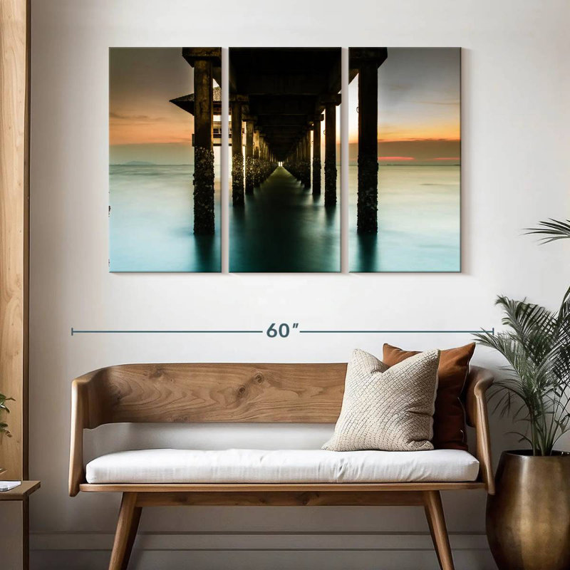 Quai de plage Aletra Thailande, H 32 po x l 50 po