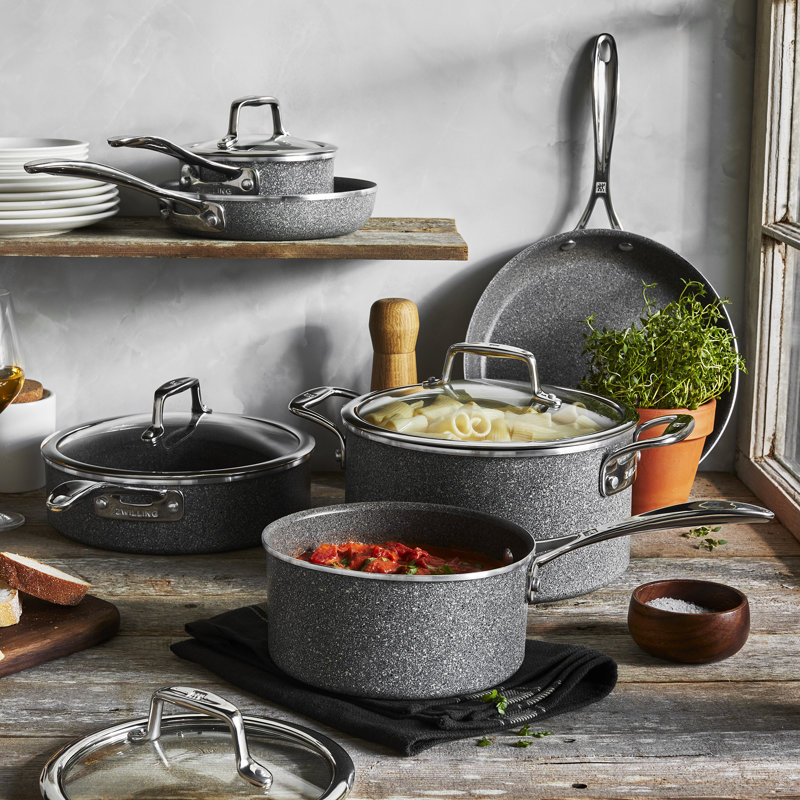 Batterie de cuisine en aluminium 10 pièces Vitale