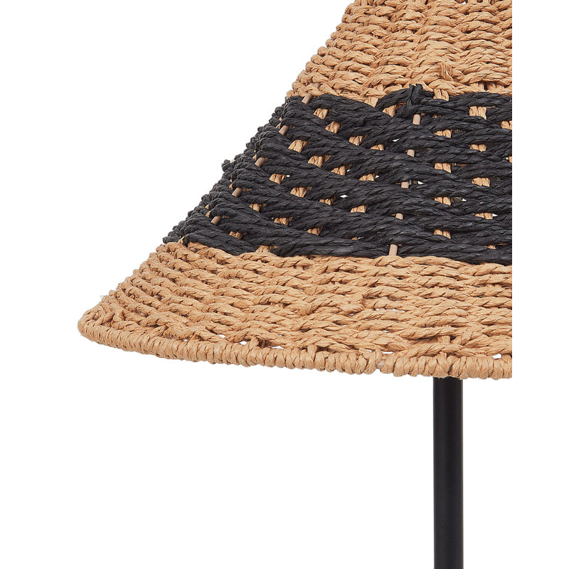 Ameenah Iron Table Lamp, Brown/Beioge