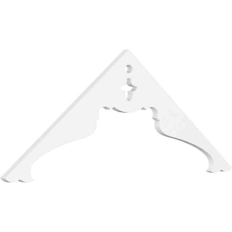 Pignon en PVC de qualité architecturale Heath, H 18 po x l 48 po x P 1 po, 9 / 12